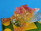 Buddhamouse Emporium Art Glass Dragon Figurine Statue Amber   Blue 7  Long