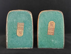 Vintage Pair Of Art Deco Bronze Trojan Horse Bookends By Dodge Inc Usa