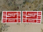 Lot 4 Vintage Coca Cola Sticker Sheets Russia  Morocco Mexico Germ  China Poland