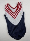 Gk Elite Gymnastics Team Usa Tank United Leotard Flag Rhinestone Bling Size  Cl