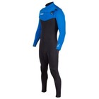 Hyperflex Men s 4 3 Mm Vyrl Chest-zip Wetsuit - Black blue - Size Meduim Large