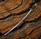 Civil War Foot Officers Sword 35  Carbon Steel Blade Wire Wrapped Leather Handle