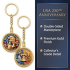 Usa 250th Anniversary Commemorative Coin Keychain  Double-sided  1776-2026