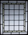 Simple Geometric Midsize Old English Leaded Stained Glass Window 20 75  X 25 75 