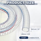 1-3 4  Id Wire Reinforced Hose 6 6 Ft  Vinyl Suction Tubing  Clear