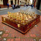 Handmade Chess Set W  Storage Solid Wooden Board     Gift For Him     