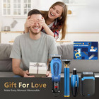 Professional Hair Clipper  Beard Trimmer Shaver Kit Led  Display Rechargeable