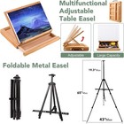 Esrich 141pcs Deluxe Artist Painting Set Easel Canvas Paints