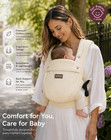 Momcozy Baby Carrier   Premium Cotton Linen Ergonomic Infant   Toddler Carrier 