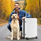 Travelpro 20    Spinner Suitcase With Tsa Lock   Double Wheels In White
