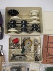 Assorted Lot Vtg Sewing Machine Accessories Parts Singer Buttonholer Greist