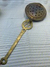 Antique Brass Bed Warmer 21  With Handle  k  Imprint