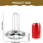 6 Pack Stainless Steel Beer Can Chicken Holder Roaster Rack