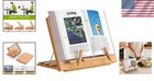 Lightweight Bamboo Book Holder - Perfect For Cookbooks  Tablets  And Laptops