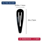 70 Pack 2 Inch Barrettes Women Metal Snap Hair Clips Accessories  Tuefuzy Black