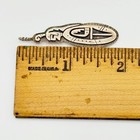 Vintage Native American Hopi Sunface Signed Overlay Kachina Sterling Pendant