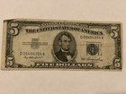  5 Five Dollar Bill Federal Note 1953 D 05454354 A