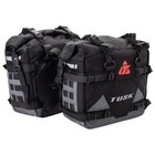 Tusk Pilot Adventure Motorcycle Pannier Bags Black grey