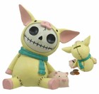 Furrybones Piggy Voodoo Skeleton Small Money Bank Statue 5 5 tall Furry Bones