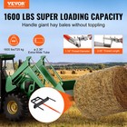 Vevor 39  Hay Spear Bale Spear Skid Steer Loader Tractor Bucket Attachment