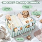 Baby Diaper Caddy Organizer With Handle  Baby Basket For Registry