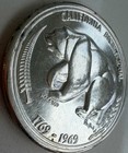 1969 California Bicentennial 1oz  999 Silver Coin medal In Nice Mint State Cond 