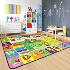 Chicrug Educational 4x6 Kids Area Rug For Playroom  Tpr Non Slip Kids Classroom
