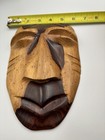Vintage Hand Carved Wooden Tiki Mask Wall Art Polynesian Tribal Decor 8   