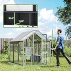 Large Chicken Run With Waterproof   Anti-uv Cover  5 5  X 6  X 6 