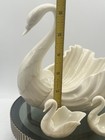 Lenox Swan s 1 Large   2 Small Salt Cellars One Small Swan Has A Chip On It 