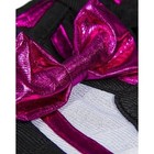 8  Plush Outfit Metallic Hot Pink And Black Cheer Uniform Teddy Mountain