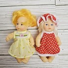 Vintage Baby Doll Lot Of 5 Small Play Dolls With Clothes