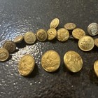 Vintage Us Military   Non-military Brass Steel Buttons Lot 22 Buttons Total