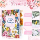 Chiazllta Greeting Card Organizer Book With Pockets 8 X 10 Inches  Multicolor