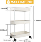 Baby Diaper Caddy  Plastic Movable Cart For Newborn Nursery Essentials Diaper St