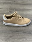 Adidas Men   s Low Top Lace Up Sneakers Beige white Solid Logo Style If4078