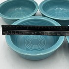 Lot Of 5 Vintage Fiesta Older Hlc  5 3 8  Fruit Dessert Bowls Original Turquoise