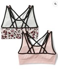Justice Girls Strappy Back Bra  2pk  Size 34 Nwt