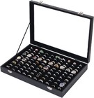 Ring Holder Organizer Box  Jewelry Display Case  Earring Necklace Storage Tra   