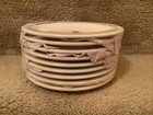 Tuxton Blue Pineapple 7-1 4    Plates Hudson House Restaurant Ware Lot Of 9