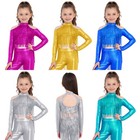 Us Yizyif Kid Sequins Camisole Sparkly Dance Crop Tops Disco Party T-shirt Party