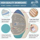 Skimboard With Eva Grip Pad And High Gloss Clear Coat  Wooden Skim Boards For   