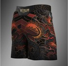 Ufc Venum Fight Night Shorts     Custom Black Dragon Design - Mma Shorts -all Size