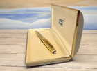 Vintage Montblanc Meisterstuck Solitaire Gold Plated 164 Ballpoint Pen  Nos 