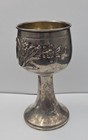 Vintage Pre-ww2 German 800 Silver Goblet 1901 Wilhelm 2 Mark Coin Goblet 154 9g