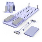 Foldable Pilates Reformer Board Portable Home Gym Core Ab Workout W bands