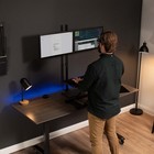 Vivo Dual Monitor Desk Mount Extra Tall Adjustable Stand For Up To 27  Screens