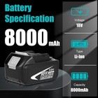 2pack For Makita 18volt 8 0ah Lxt Li-ion Battery Bl1860b Bl1830 Bl1850   Charger