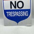 Vintage Us Property No Trespassing Sign 18x12    Metal 3
