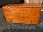 Sewing Machine Oak Puzzle Box W accessories Attachments Parts Patent 1889 Singer